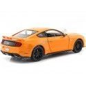 Cochesdemetal.es 2018 Ford Mustang GT 5.0 Cupe Naranja 1:24 Motor MAX 79352