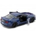 Cochesdemetal.es 2018 Ford Mustang GT 5.0 Cupe Azul Metalizado 1:24 Motor MAX 79352