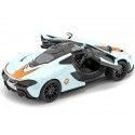 Cochesdemetal.es 2015 McLaren P1 "Gulf Edition" Blue / Orange 1:24 Motor Max 79642