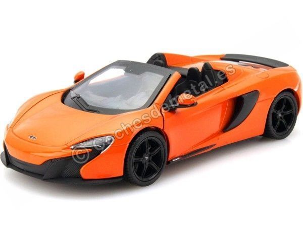 Cochesdemetal.es 2014 McLaren 650S Spyder Metallic Orange 1:24 Motor Max 79326