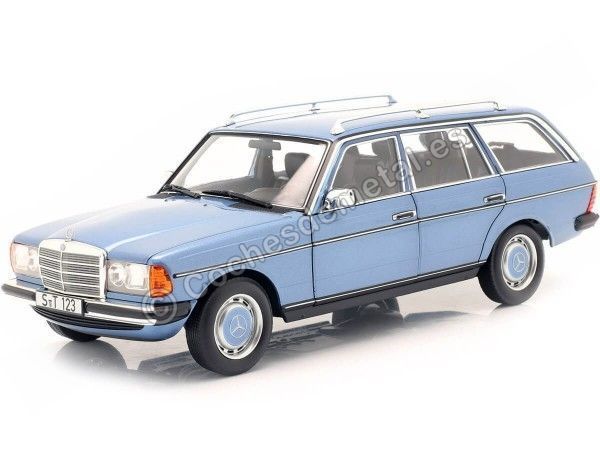 Cochesdemetal.ES 1980 Mercedes-Benz 200 T-Modell (S123) Diamond Blue 1:18 Édition du concessionnaire B66040671