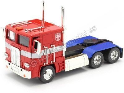 Cochesdemetal.es 1984 Autobot G1 Optimus Prime Transformers Rojo-Azul 1:24 Jada Toys 99524/253115005 2