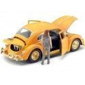 Cochesdemetal.es 1967 Volkswagen Beetle + Figura Charlie Bumblebee (Transformers) 1:24 Jada Toys 30114/253115000