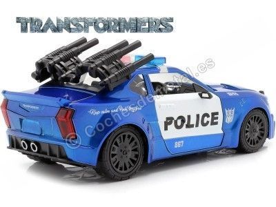 2017 Ford Mustang Barricade Police Car "Transformers 5" 1:24 Jada Toys 98400 Cochesdemetal.es 2