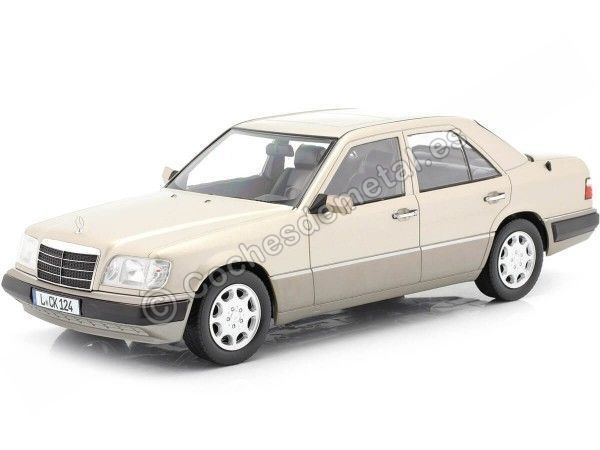 Carsdemetal.es 1989 Mercedes-Benz Classe E (W124) Smoked Silver 1:18 ISCALE 118000055