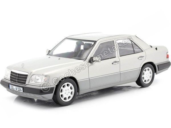 Cochesdemetal.ES 1989 Mercedes-Benz Clase E (W124) Astral Silver 1:18 Iscale 11800000053