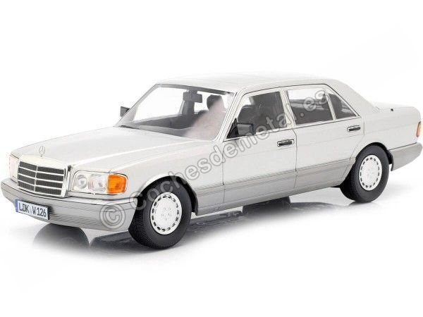 Carsdemetal.es 1985 Mercedes-Benz 560 SEL CLASS S FACELIFT (W126) Prata/cinza 1:18 ISCALE 118000000059