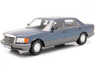 Carsdemetal.es 1985 Mercedes-Benz 560 Sel Class S Facelift (W126) Azul 1:18 ISCALE 118000000060