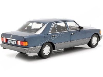 Cochesdemetal.es 1985 Mercedes-Benz 560 Sel Clase S Facelift (W126) Azul 1:18 Iscale 118000000060 2