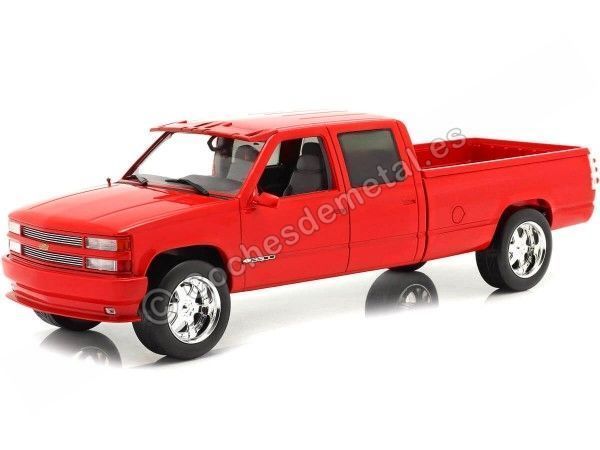 Cochesdememetal.es 1997 Chevrolet 3500 Cab Cab Silverado Victory Red 1:18 Greenlight 19073