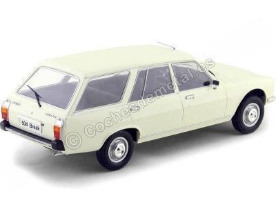 1976 Peugeot 504 Break Blanco 1:18 MC Group 18035 Cochesdemetal.es 2