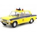 Carsdemetal.es 1976 lada 2106 (assento 124) Polícia Amarela/Azul 1:18 Triple-9 1800246
