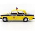 Carsdemetal.es 1976 lada 2106 (assento 124) Polícia Amarela/Azul 1:18 Triple-9 1800246