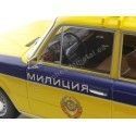 Carsdemetal.es 1976 lada 2106 (assento 124) Polícia Amarela/Azul 1:18 Triple-9 1800246