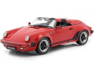 1989 Porsche 911 Speedster Rojo 1:18 KK-Scale 180451 Cochesdemetal.es