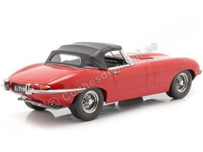 Cochesdemetal.es 1961 Jaguar E-Type Cabriolet Closed Top Series 1 LHD Rojo 1:18 KK-Scale KKDC180484 2