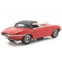 Cochesdemetal.es 1961 Jaguar E-Type Cabriolet Closed Top Series 1 LHD Rojo 1:18 KK-Scale KKDC180484