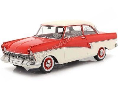 1957 Ford Taunus 17M P2 Rojo/Blanco 1:18 KK-Scale 180271 Cochesdemetal.es
