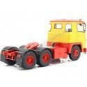 Carsdemetal.es 1976 Scania de caminhão LBT 141 Três eixos amarelos/vermelhos 1:18 ROAD KINGS 180015