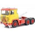 Cochesdemetal.es 1976 Camion Scania LBT 141 Tres Ejes Amarillo/Rojo 1:18 Road Kings 180015
