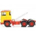 Carsdemetal.es 1976 Scania de caminhão LBT 141 Três eixos amarelos/vermelhos 1:18 ROAD KINGS 180015