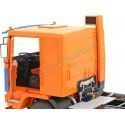 Carsdemetal.es 1977 Volvo F12 "Deutrans" Orange/Blue 1:18 ROAD KINGS 180034