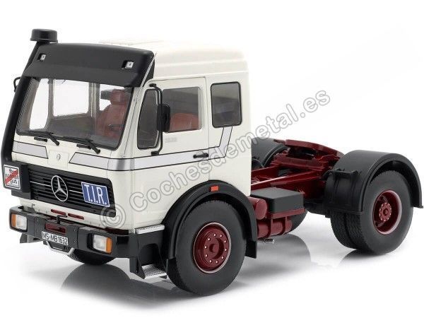 Cochesdemetal.es 1973 Camion Mercedes-Benz NG 1632 Blanco 1:18 Road Kings 180043