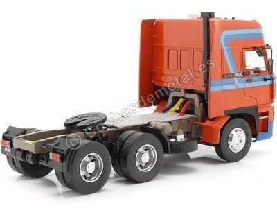 Cochesdemetal.es 1982 Camion DAF 3600 SpaceCab Naranja/Azul 1:18 Road Kings 180094 2