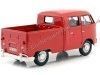 Carsdemetal.es 1967 Volkswagen tipo 2 T1 CABRY DUPLE RED PICKUP 1:24 MOTOR MAX 79343