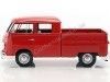 CARSDEMETAL.ES 1967 Volkswagen Type 2 T1 Double Cabry Red Pickup 1:24 Motor max 79343