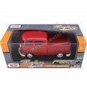 Carsdemetal.es 1967 Volkswagen tipo 2 T1 CABRY DUPLE RED PICKUP 1:24 MOTOR MAX 79343