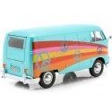 CARSDEMETAL.ES 1967 Volkswagen Type 2 T1 Van de livraison "Paix" Turquoise métallique 1:24 Motor max 79583