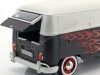 Cochesdemetal.es 1967 Volkswagen Type 2 T1 Livraison Van Negro / Blanco 1:24 MOTOR MAX 79566