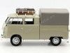 Carsdemetal.es 1967 Volkswagen tipo 2 T1 Double Cabbin Pickup Caqui 1:24 MOTOR MAX 79553