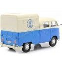 Cochesdemetal.es 1967 Volkswagen Type 2 T1 Pickup Food Truck Azul / Blanco 1:24 Motor Max 79576