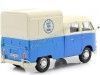 Cochesdemetal.es 1967 Volkswagen Type 2 T1 Pickup Food Truck Azul / Blanco 1:24 Motor Max 79576