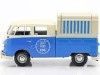 Carsdemetal.es 1967 Volkswagen tipo 2 T1 Caminhão de comida azul/branco 1:24 MOTOR MAX 79576