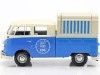 Cochesdemetal.es 1967 Volkswagen Type 2 T1 Pickup Food Truck Azul/Blanco 1:24 Motor Max 79576