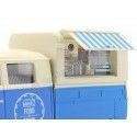 Carsdemetal.es 1967 Volkswagen tipo 2 T1 Caminhão de comida azul/branco 1:24 MOTOR MAX 79576