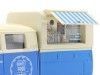 Carsdemetal.es 1967 Volkswagen tipo 2 T1 Caminhão de comida azul/branco 1:24 MOTOR MAX 79576