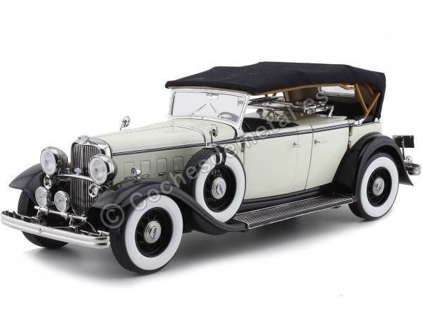 Cochesdemetal.es 1933 FORD LINCOLN KB TOP OUT BLACK/BRANCO 1:18 Sun Star 6163