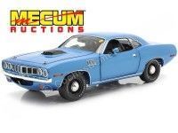 1971 Plymouth HEMI Cuda "Mecum Auctions" Metallic Blue 1:18 Highway-61 18025