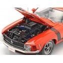 Cochesdemetal.es 1970 Ford Mustang Boss 302 Fastback Calypso Coral / Negro 1:18 Highway-61 18030