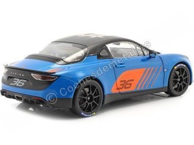 Cochesdemetal.es 2019 Alpine A110 Cup Launch Livery Azul/Naranja/Negro 1:18 Solido S1801605 2