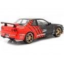 Cochesdemetal.es 1999 Nissan Skyline GT-R (R34) Advan Drift Livery Negro / Rojo 1:18 Solino S1804302
