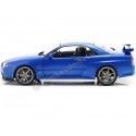 Carsdemetal.es 1999 Nissan Skyline GT-R (R34) Bayside Blue 1:18 Solido S1804301