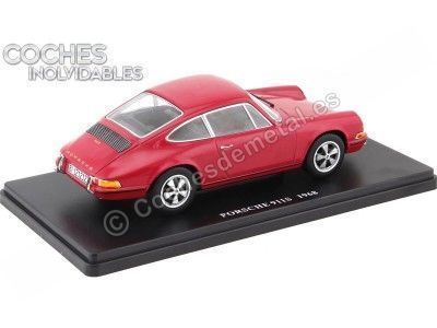 1968 Porsche 911S Rojo "Coches Inolvidables" 1:24 Editorial Salvat ES13 Cochesdemetal.es 2