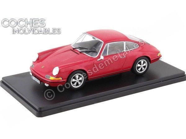 Cochesdemetal.es 1968 Porsche 911S Rojo "Coches Inolvidables" 1:24 Editorial Salvat ES13