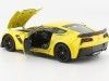 Cochesdemetal.es 2017 Chevrolet Corvette Z06 Amarillo 1:24 Welly 24085