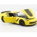 Cochesdemetal.es 2017 Chevrolet Corvette Z06 Amarillo 1:24 Welly 24085